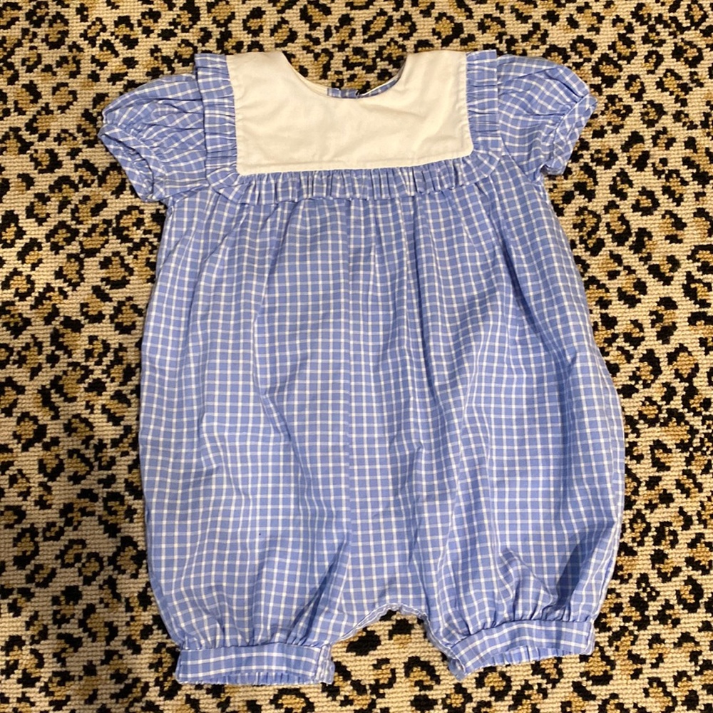 Mondays Child blue check jumper